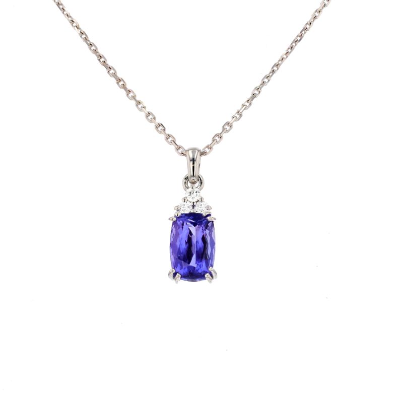 Acheter Collier diamants 0.18 carat et tanzanite 3.83 carats or blanc 5.71g Comme neuf - 3200,00 € Collier diamants 0.18 carat et tanzanite 3.83 carats or blanc 5.71g Comme neuf - reconditionné disponible sur Gemme Les Bijoux